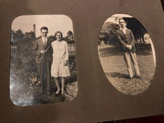 1920s Vintage Sepia Snapshot Photo Album - People,  Wedding Etc.  X35 Images 2
