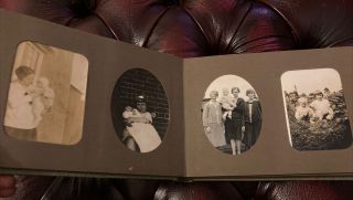 1920s Vintage Sepia Snapshot Photo Album - People,  Wedding Etc.  X35 Images 3