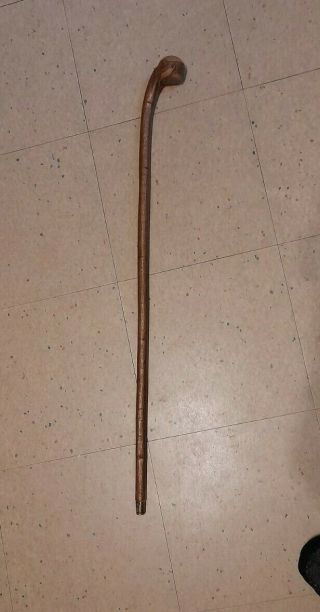Vintage Wooden Walking Stick / Cane 83cms Tall Ball Hand Grip