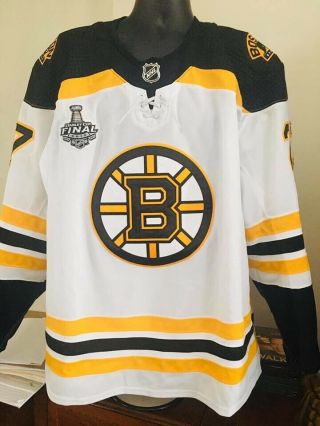 2019 Boston Bruins Stanley Cup Finals John Moore Game Worn Hockey Jersey Meigray