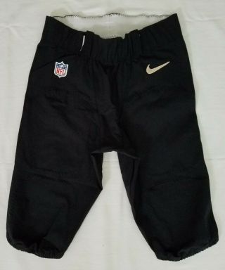 55 Of Orleans Saints Nfl Game Issued Football Pants W/no Belt Size 34 Short