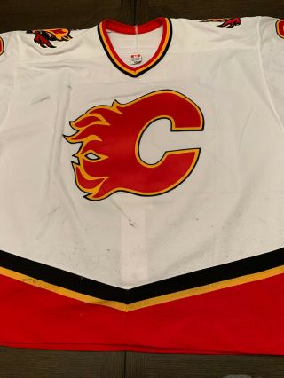 Steve Begin Calgary Flames Game Worn Jersey
