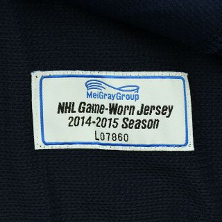 2014 - 15 Fedor Tyutin Columbus Blue Jackets Game Worn Hockey Jersey MeiGray NHL 4