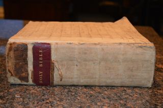 1716 HOLY BIBLE - JOHN BASKETT - LARGE BIBLE w BCP - MUCH GENEALOGY - COMPLETE 4