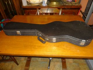 Vintage No Name Black Electric Guitar Hard Shell Case