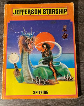 Vintage 1976 Jefferson Starship: Spitfire Songbook - Photos Voice Chords Piano