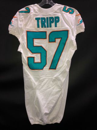 57 Miami Dolphins Jordan Tripp Game White Authentic Nike Jersey Montana