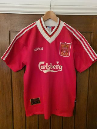 Vintage Liverpool Football Shirt 95 - 96 Home Medium