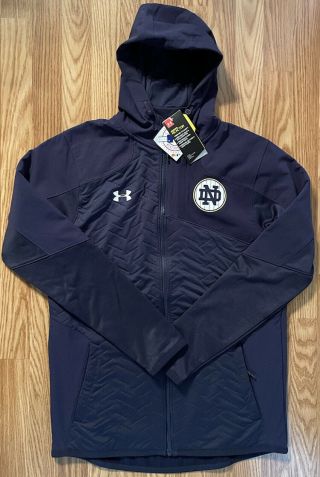 Notre Dame Football 2018 Shamrock Series Ny Team Issued Under Armour Coat 2xl