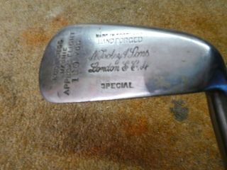 Vintage Hickory Mashie By A.  Tooley And Sons Old Golf Memorabilia