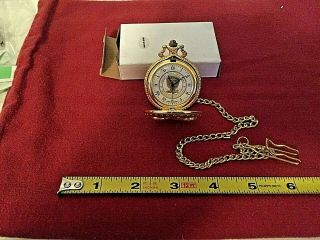 Vintage American Civil War Sesquicentennial 2 3/4 " Pocket Watch 15 " Fob