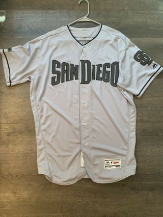 Wil Myers San Diego Padres Game Issued Un Worn Jersey Padres Mlb 2018