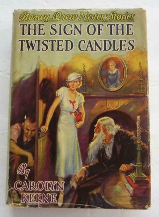 Nancy Drew 9 Sign Of The Twisted Candles W/dj 1932d - 2 Carolyn Keene Glossies