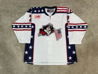 Portland Pirates Game Worn Specialty Authentic Ccm Jersey Weegar Panthers