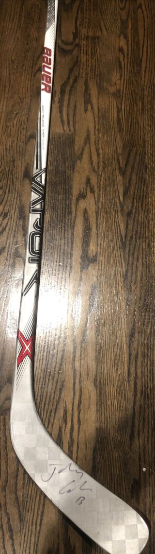 Johnny Gaudreau Signed Game Issued Stick Calgary Flames Gifted To Coach Loa