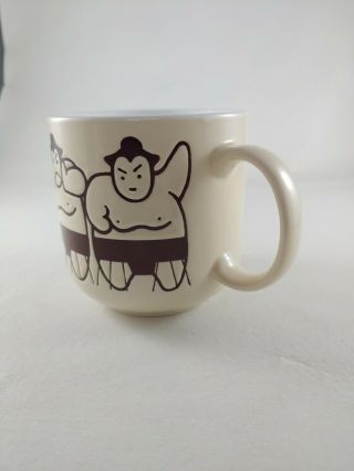 Vintage Sumo Wrestler Coffee Mug Kato Kogei Japan 3