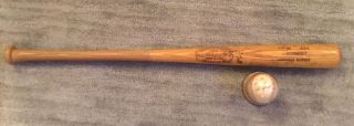 Mike Schmidt Phillies Game Bat And Autographed Ball 1975 Veterans Stadium