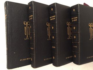 Breviarium Romanum - 4 VOLUMES - PUSTET - leather Catholic Breviaries; 5