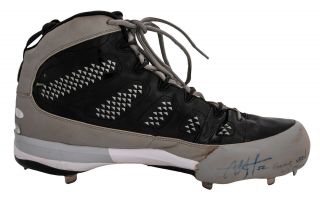 Cc Sabathia Signed & Inscribed Game 2009 Yankees World Series Champs Cleat