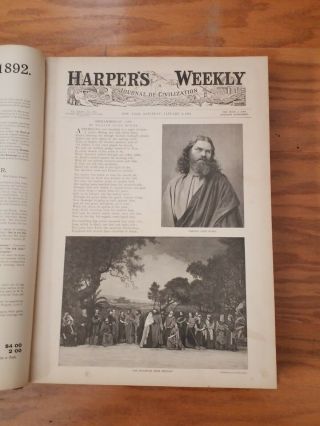 Bound volume Harper ' s weekly 1891 3