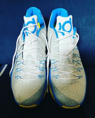 Kevin Durant Game Worn Issued Nike KD 8 PE Shoes Promo Sample Tagged Thunder NBA 3