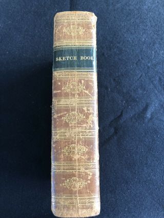 Washington Irving / The Sketch Book Of Geoffrey Crayon 1822 Leather Bound 4 Vol