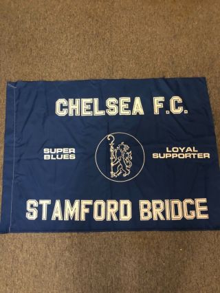 Vintage Chelsea Football Club Flag - Blues,  Loyal Supporters.