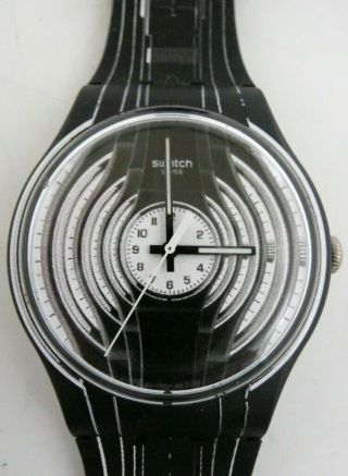 Vintage Swatch Quartz Watch In Case With Paperwork Running J