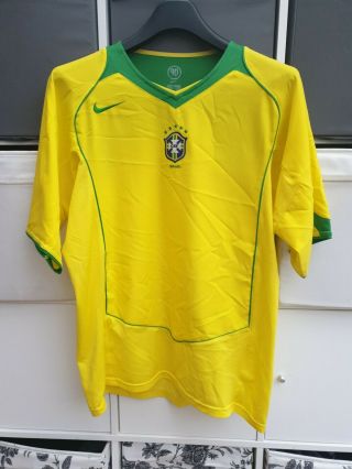 Vintage Brazil Nike Total 90 Football Shirt Size Large