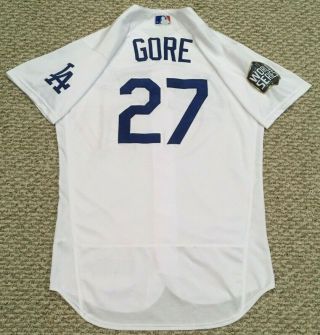 Gore Size 42 2020 Los Angeles Dodgers World Series Game Jersey Mlb
