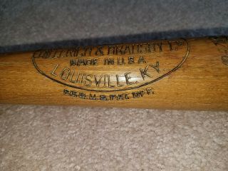 Furman University Jackie Jensen 1950 ' s H&B 125 Game Baseball Bat Red Sox Yankees 2