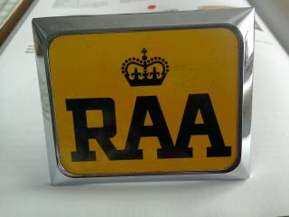 Vintage Raa Car Badge (royal Automobile Association Of South Australia) Type 11a