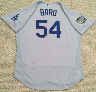 Bard Size 48 2020 Los Angeles Dodgers World Series Game Jersey Alt Mlb