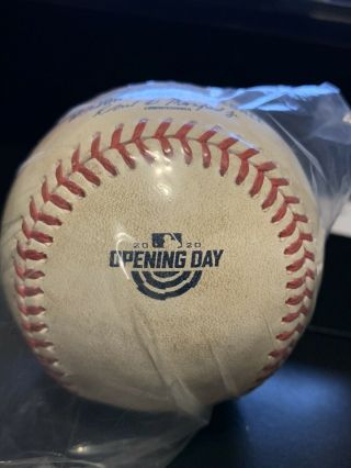 Albert Pujols 2020 Opening Day Game Baseball Foul Ball,  Mlb Authenticated