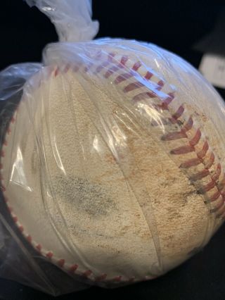 Albert Pujols 2020 Opening Day Game Baseball Foul Ball,  MLB Authenticated 3