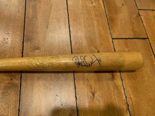 1997 Pete Incaviglia Signed Louisville Slugger Game Baseball Bat 34.  5 "