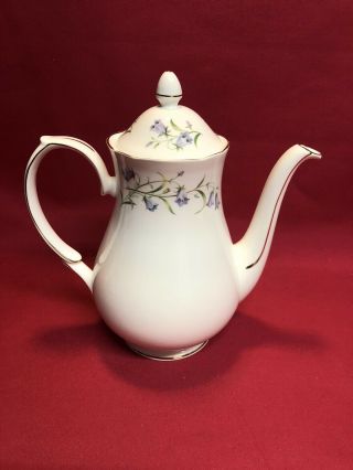 Duchess Fine Bone China Coffee Tea Pot Vintage Harebell Design Made In England