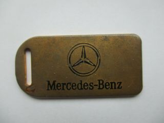 Mercedes Benz Amg F1 Bronze Alcantara Keyring Vintage Fob Slr Racing Car 99p