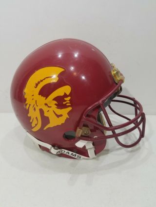 1992 USC Trojans Titus Tuiasosopo Game Worn Helmet Signed by Anthony Davis 2