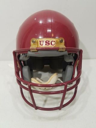 1992 USC Trojans Titus Tuiasosopo Game Worn Helmet Signed by Anthony Davis 3