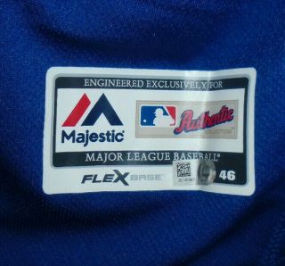 Edwin Diaz 2019 York Mets Team Game Issued Jersey MLB 150 Patch 3