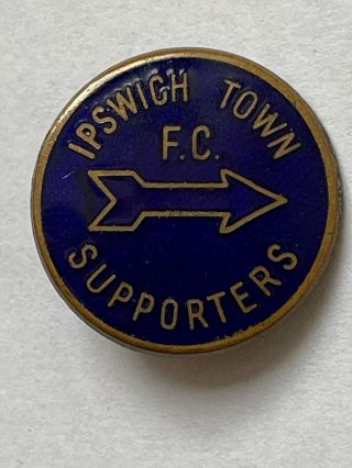 Ipswich Town Football Club Supporters Vintage Enamel Badge 1960/70s