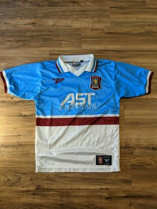 Vintage Aston Villa Reebok 1997/1998 Season Away Shirt - Size 34 - 36 "