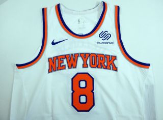 2018 - 19 York Knicks Mario Hezonja 8 Game White Jersey vs PHI 9 pts 236 3