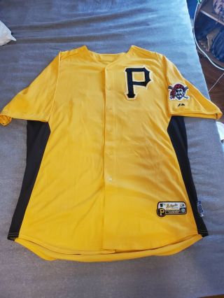 Bryan Morris Cool Base Majestic Pittsburgh Pirates Game Worn Issued Jersey Sz 48