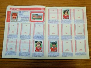 Vintage Panini Football Sticker Album Book 1979 Only 184 of 594 Stickers. 3