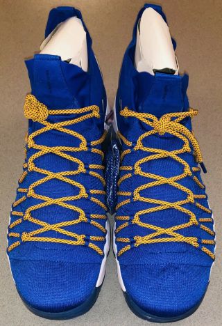 Kevin Durant Game Issued Nike Zoom Kd 9 Elite 2017 Promo Warriors Nba Shoes (18)