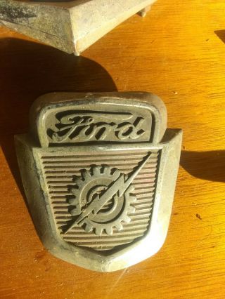 Vintage Ford Truck Hood Emblem Badge 1953 - 1956 F100 No 1