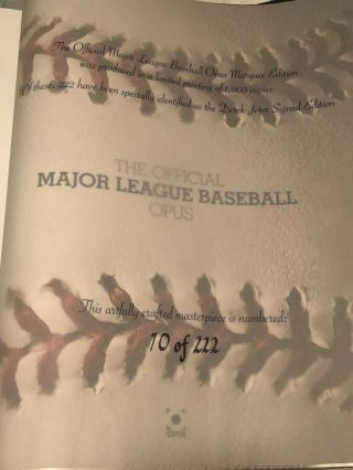 10/222 Derek Jeter Signed Yankee Stadium Wall MLB Opus Book 75Lb 20x20 $4500srp 4
