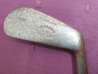 Playable Vintage Hickory Mcduff Elie Iron Sw B6 Old Golf